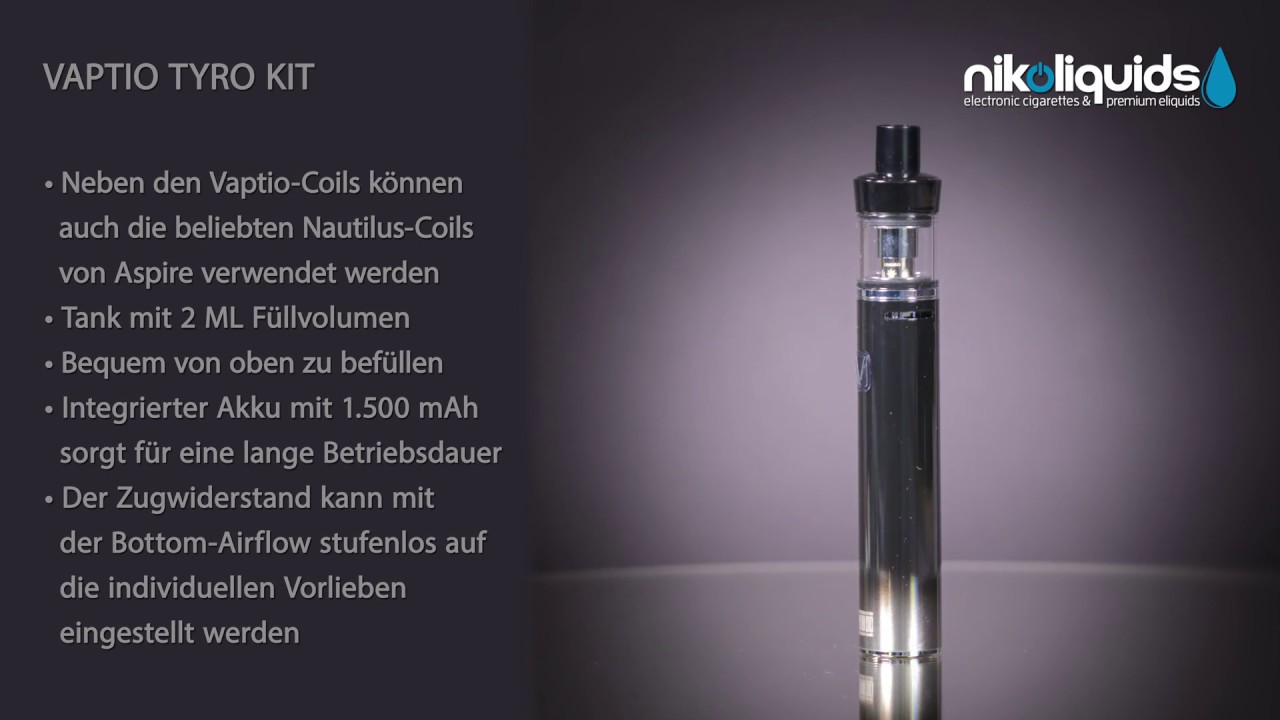 Vaptio Tyro Kit // Videodatenblatt