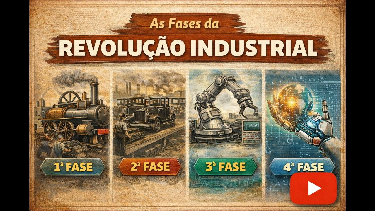 As 4 Fases Da Revolução Industrial ≈ 1780 até os dias Atuais