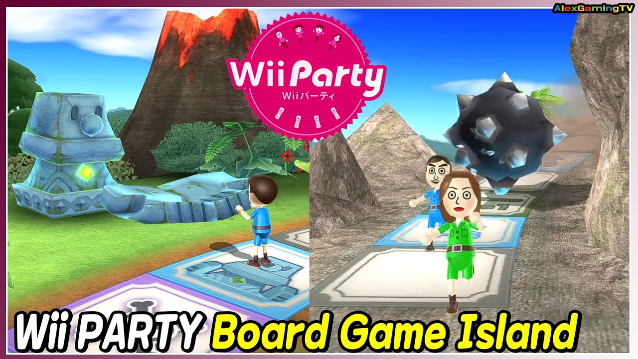 Wii Party - Board Game Island (Advanced com) Eddy vs Gabriele vs Elisa vs Holly | AlexGamingTV