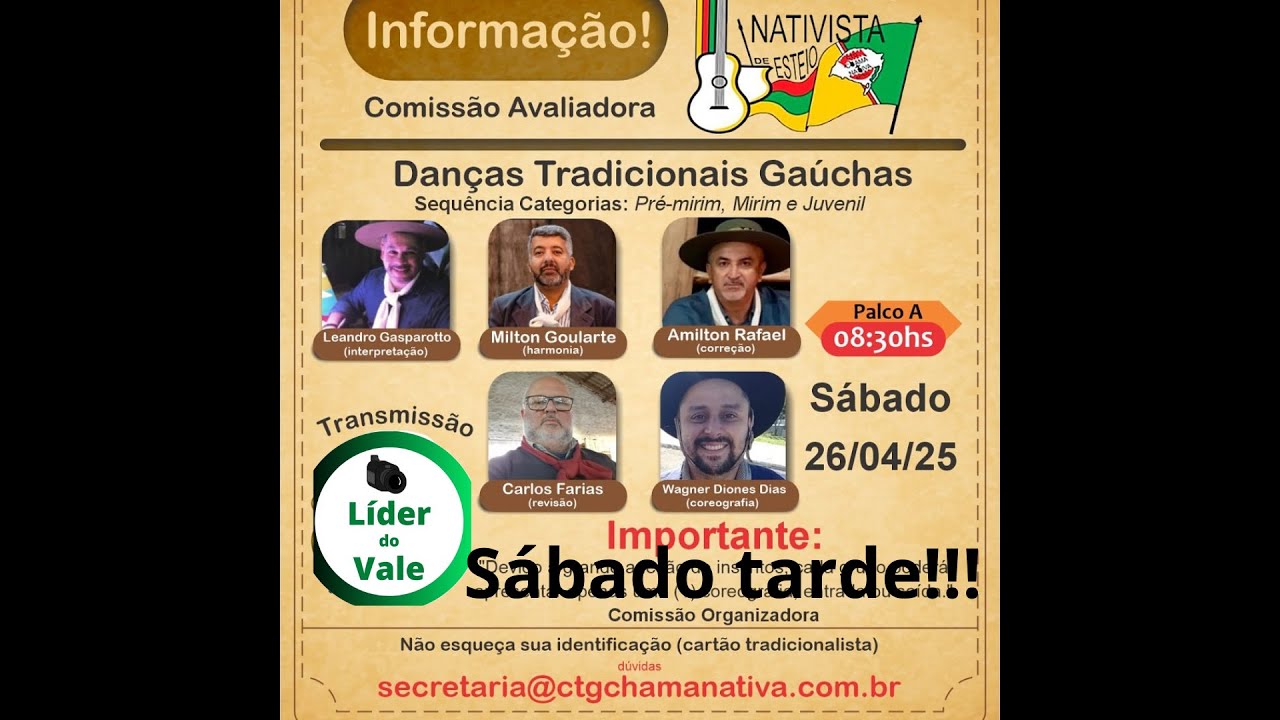 Rodeio do CTG Chama Nativa, sábado a tarde e noite!!
