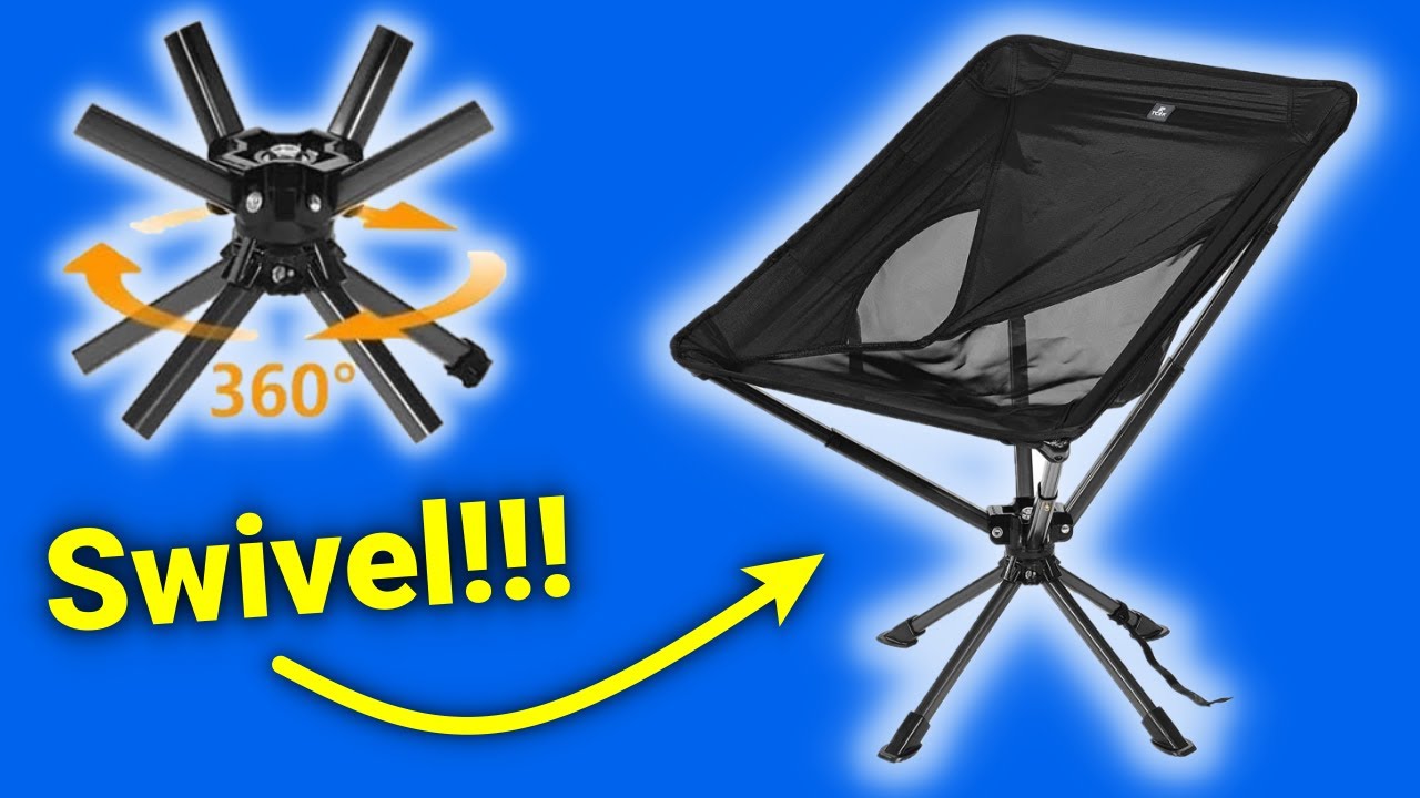 TCEK Portable Swivel Camping Chair - Overview and Demo