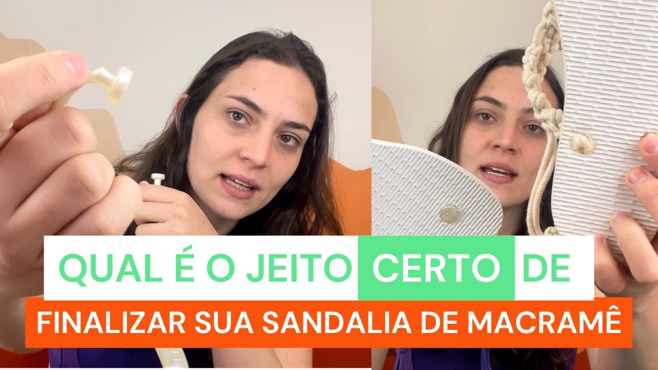 Como finalizar a sua sandália com botões (FAÇA VOCÊ MESMA)