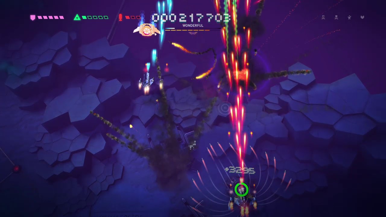 Sky Force Reloaded ps4 - level B2 - 2 players - nightmare - 100%