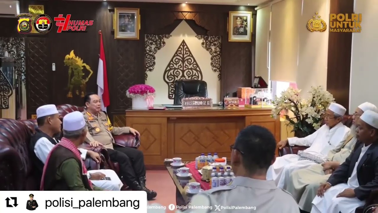 Kapolrestabes Palembang Terima Silaturahmi Jama’ah Tabligh