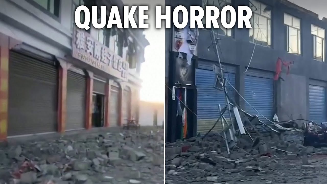 Dozens dead after massive 7.1 magnitude earthquake demolishes buildings in Tibet