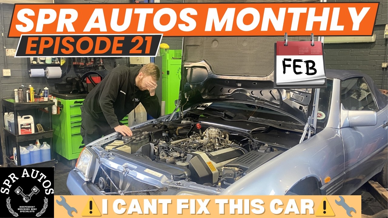 SPR Autos Monthly Ep.21 I Can&rsquo;t Fix a Mercedes R129 SL + Dangerous Fault That Could've Been Avoided
