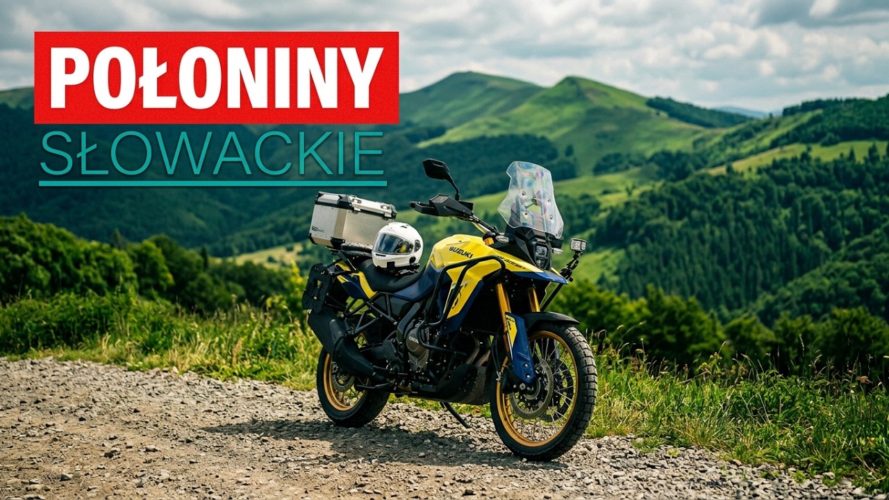 Narodowy Park Połoniny Słowackie na motocyklu