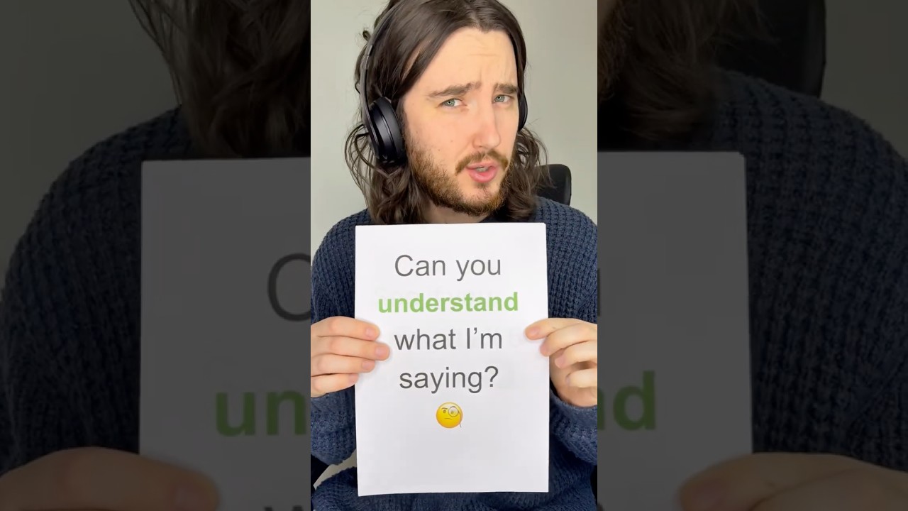 Can you understand me? (English listening challenge!)