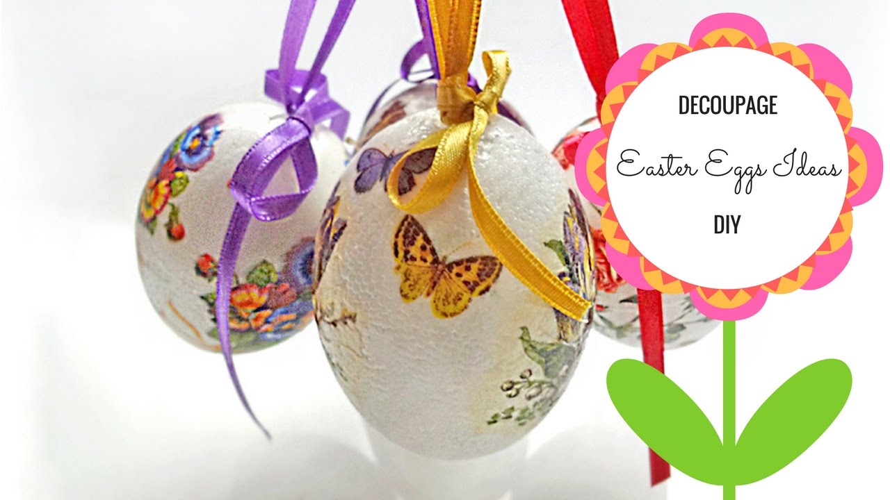 DIY Easter Eggs with Decoupage Technique 🐣 Creative Easter Decoration Inspiration Ideas