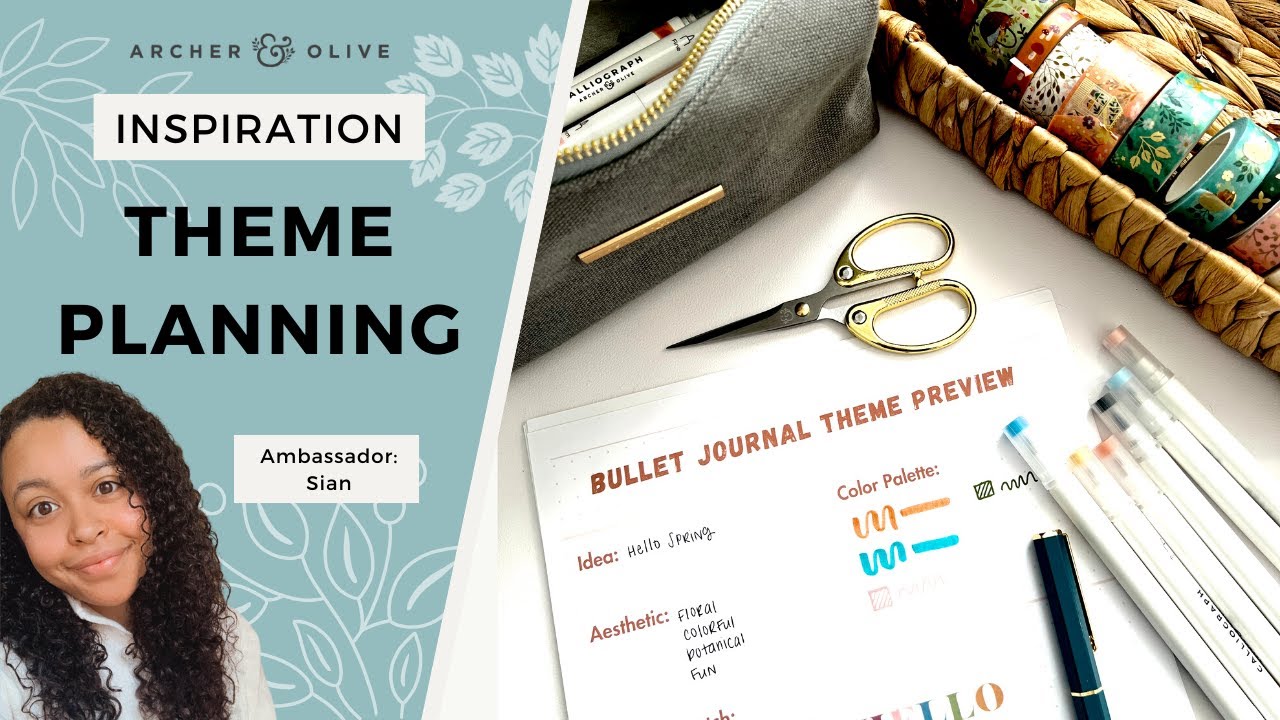 How To Plan A Monthly Bullet Journal Theme | Spring Bujo Ideas