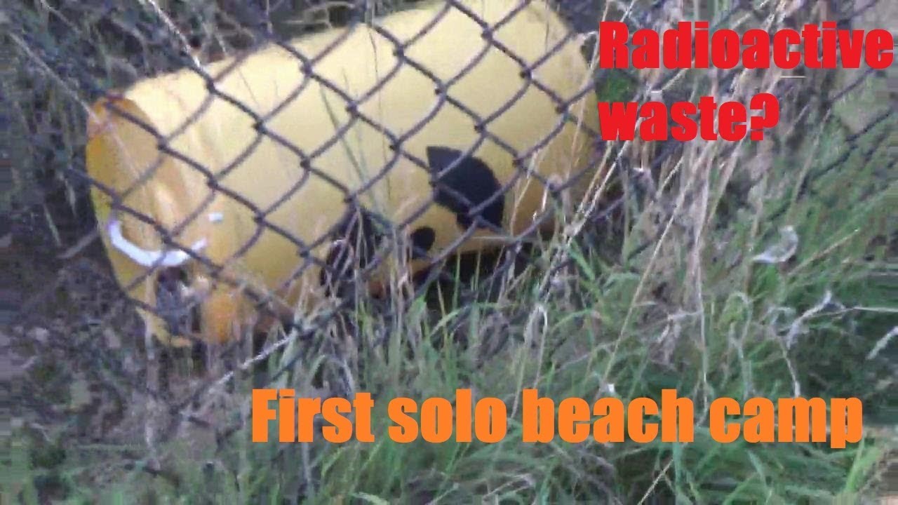 Solo beach camp and scary discovery!