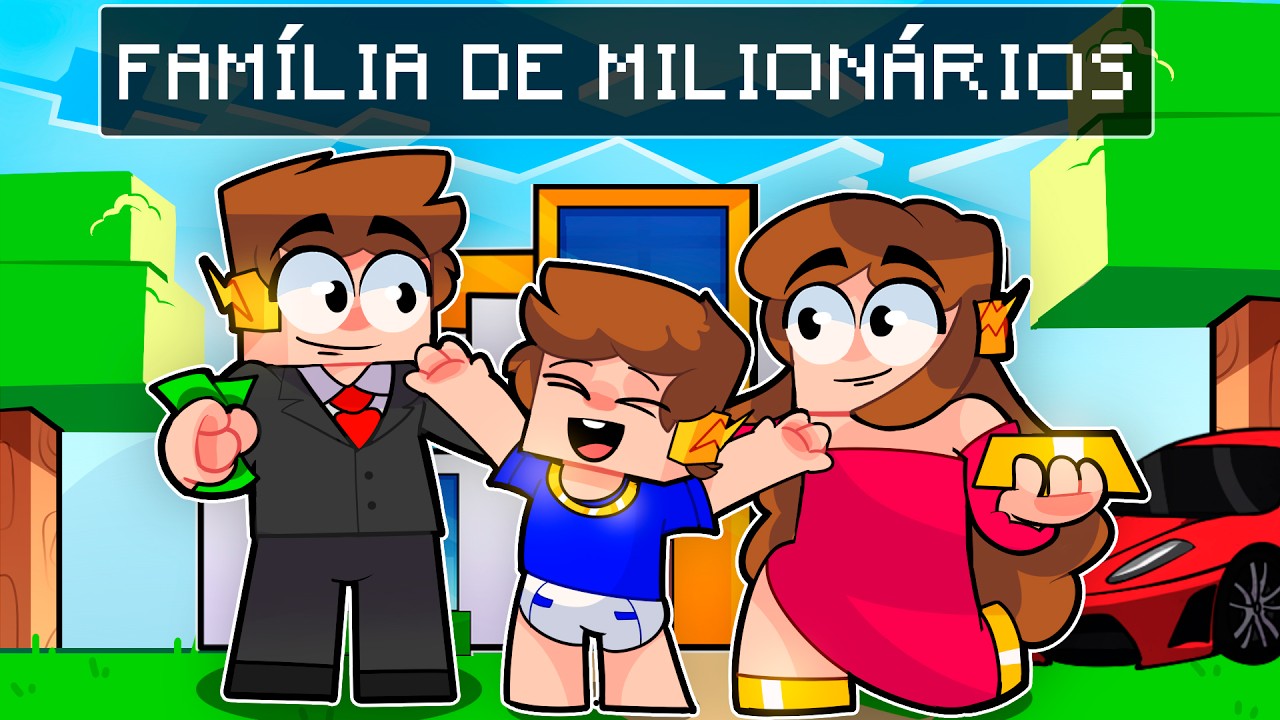 Fui Adotado por MILIONÁRIOS no Minecraft!