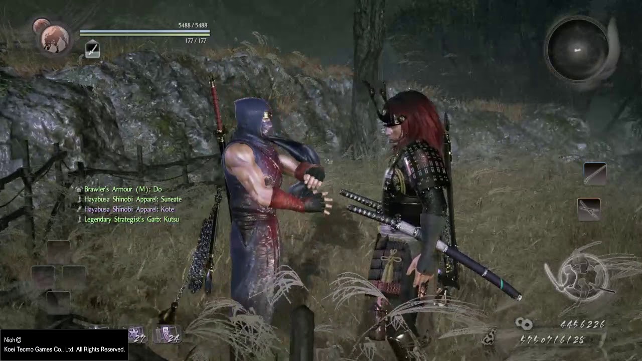 No Buffs/Items/LW vs. Hayabusa Way of the Nioh (Dual sword cheapness)