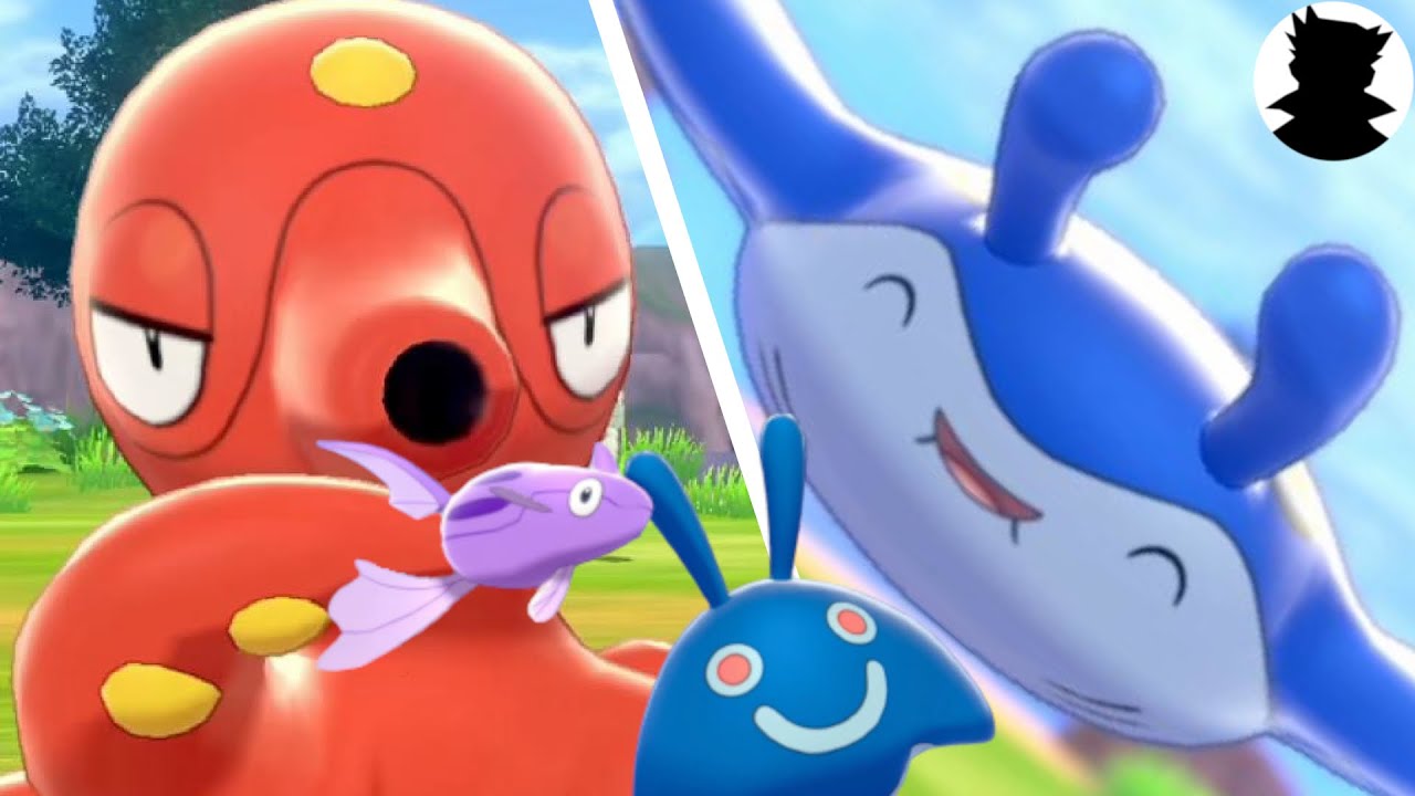 【Pokemon Camp】Mantine・Octillery・Mantyke・Remoraid＆Shiny_Cute!