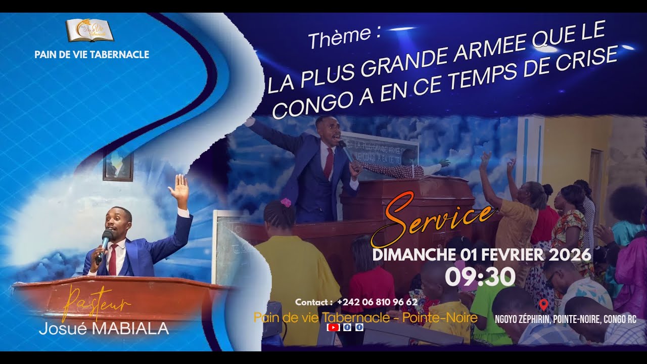LA PLUS GRANDE ARMEE QUE LE CONGO A EN CE TEMPS DE CRISE | DIM 01 02 2026 | PAST JOSUE MABIALA