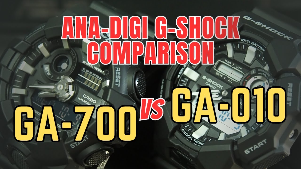 Anadigi G-Shock Comparison: GA-700 vs GA-010 , Casio GShock 2024, is it worth it to upgrade ?