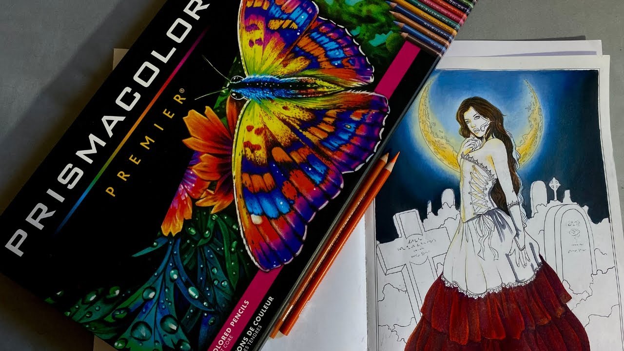 COLORINDO COM PRISMACOLOR - SELINA FENECH  - NIGHT MAGIC (part.1)