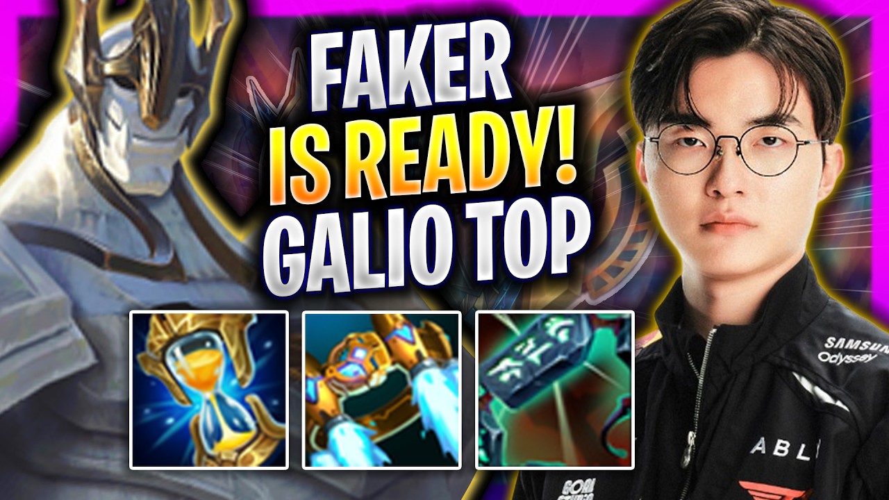 FAKER IS READY TO PLAY GALIO TOP! - T1 Faker Plays Galio TOP vs Pantheon! | Season 2026