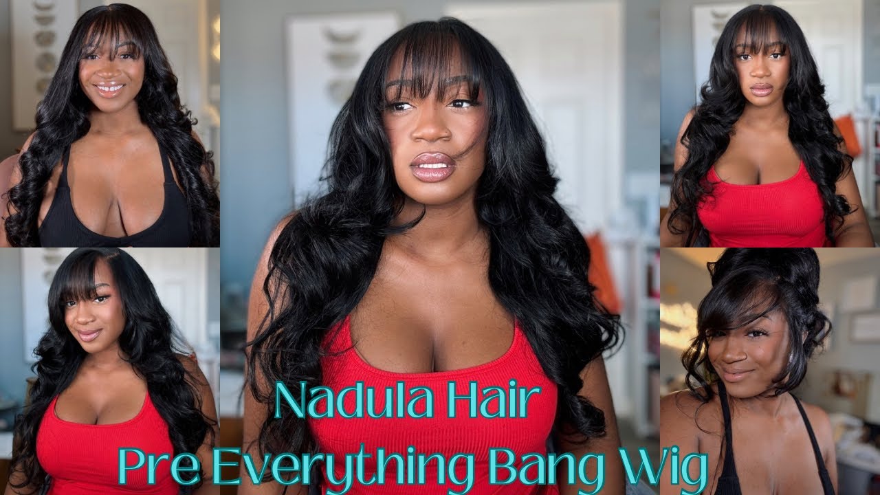 PRE-EVERYTHING NEW BANG WIG! EFFORTLESS GLUELESS FOR BEGINNERS + MULTI STYLES | Nadula hair
