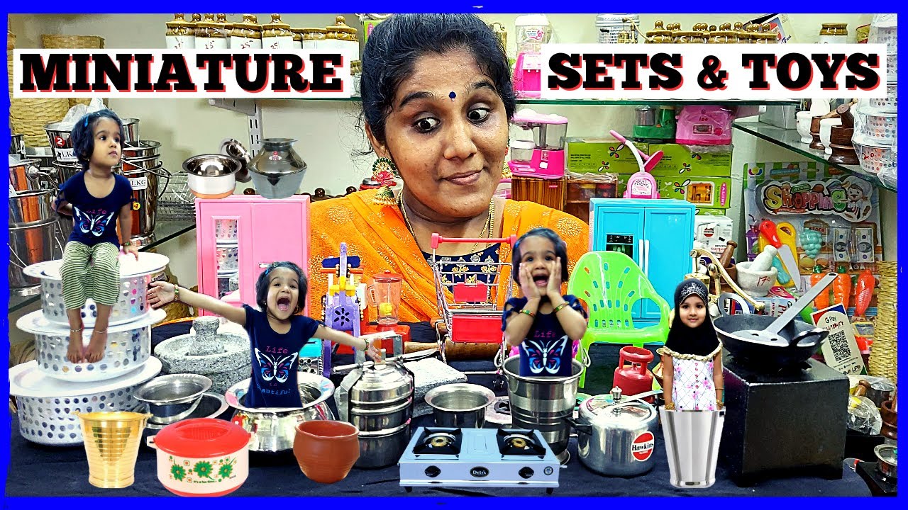 Miniature Cooking Set | Miniature Toys for Kids | New Miniature Kitchen Sets cheapest price | Tamil