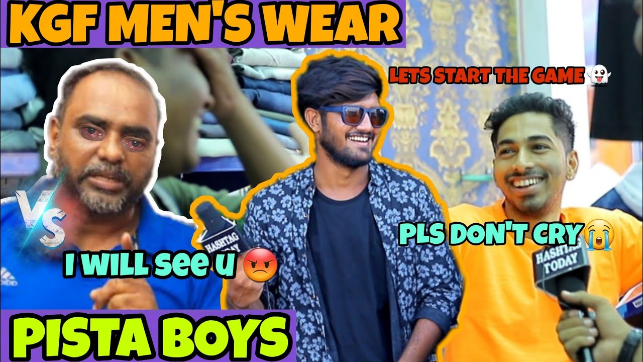 KGF MEN'S WEAR 🤬 ANGRY ON PISTA BOYS | OPEN CHALLENGE | VJ SAMEER | HASHTAG TODAY | KGF MEN'S WEAR
