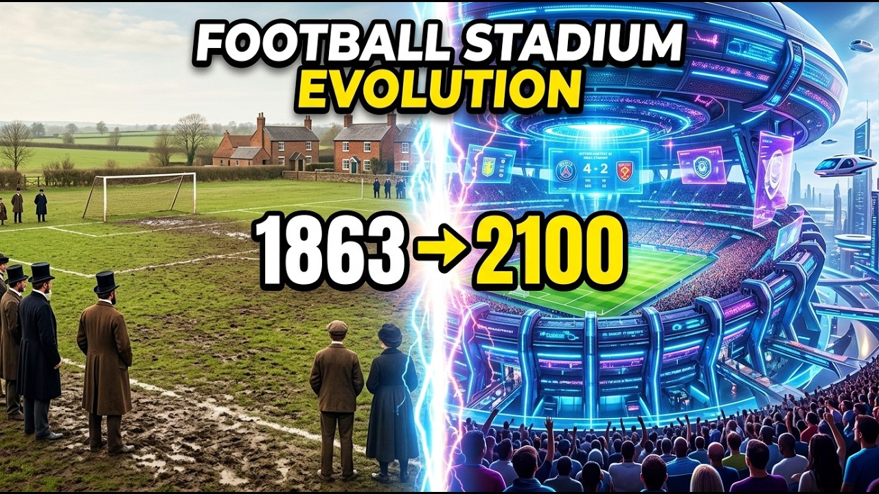 Эволюция футбольных стадионов (1863&ndash;2100) ⚽🏟️ / 237 лет эволюции футбольных стадионов