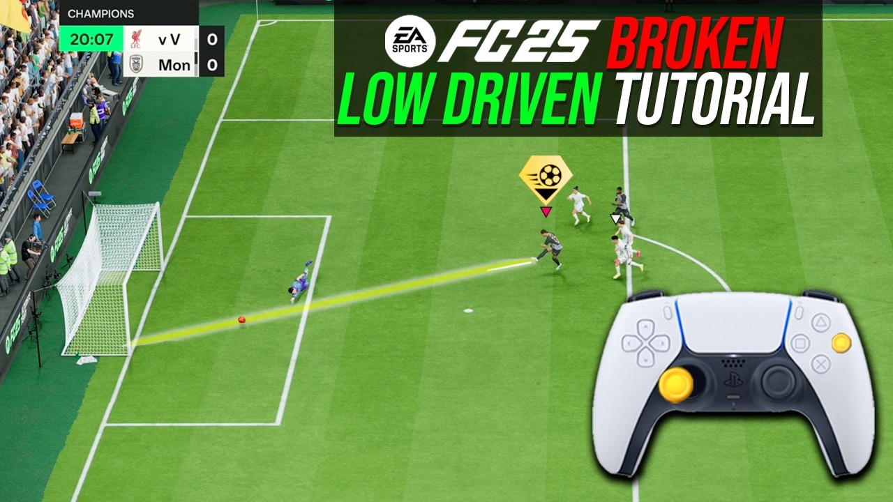 THE NEW SCORING META TO SCORE EVERYTIME! 🤯 - How to Do The BROKEN Low Driven Shot in FC 25