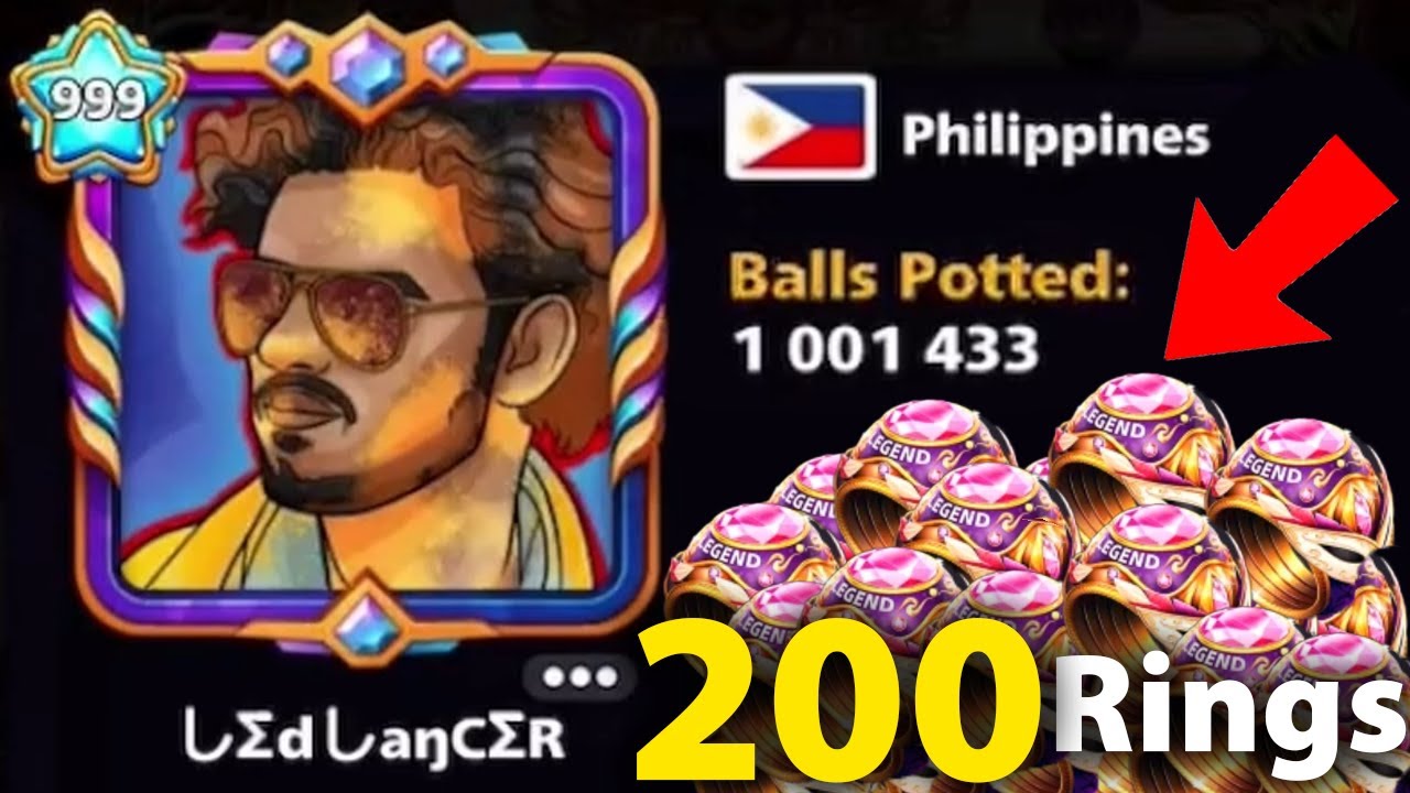 8 Ball Pool - 999 Level w 200 Venice Rings 😱😱 Epic Game