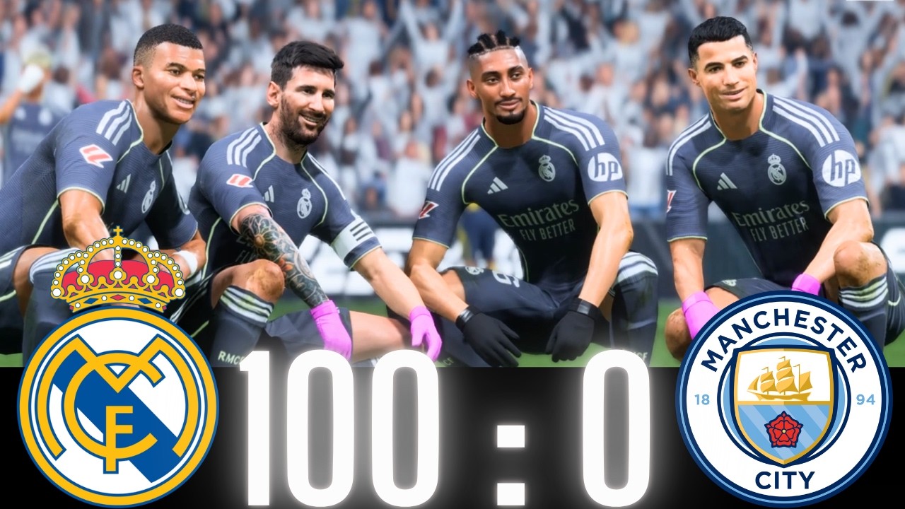 ФК 26 - РОНАЛДУ МЕССИ НЕЙМАР И МБАППЕ | ВСЕ ЗВЕЗДЫ | Реал Мадрид 100-0 Манчестер Сити