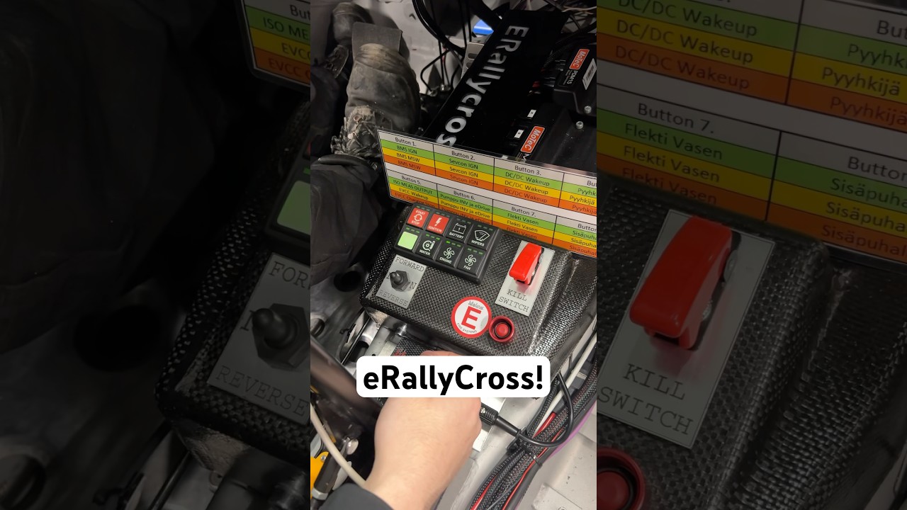 eRallycrossin k&auml;ynnistysprosessi! #erallycross #erx #rallycross