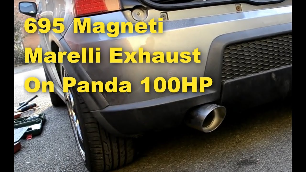 Abarth 695 Exhaust on a Fiat Panda 100HP