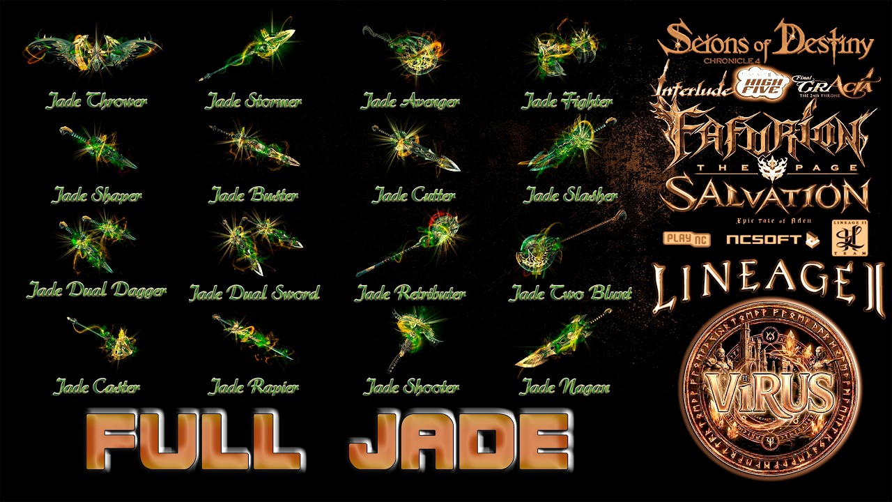 Full Set of Jade Weapons. LINEAGE II. Any Chronicles ◄√i®uS►