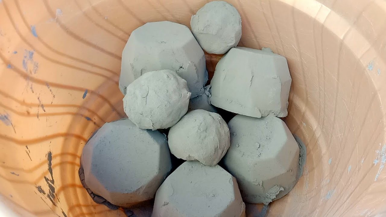 Pure cement blocks Dusty silky Crumbling |Satisfying video |Asmr puppys