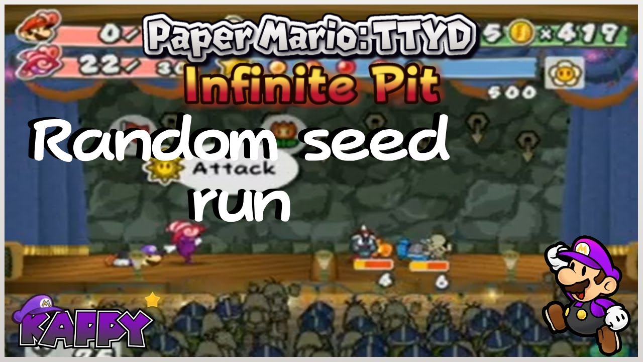 PMTTYD Pit of Infinite Trials [Random Seed to Floor 100]