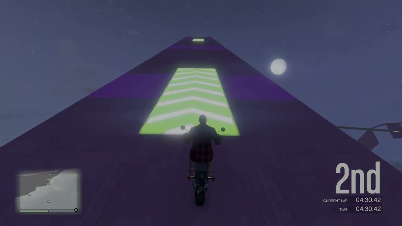 GTA Online Race...Practicing My Backflips On A Motorcycle...