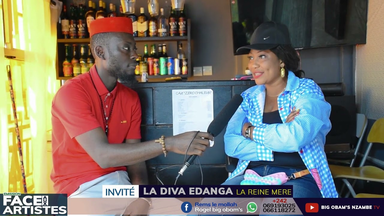la diva EDANGA la reine mère sur l'émission Face aux artistes