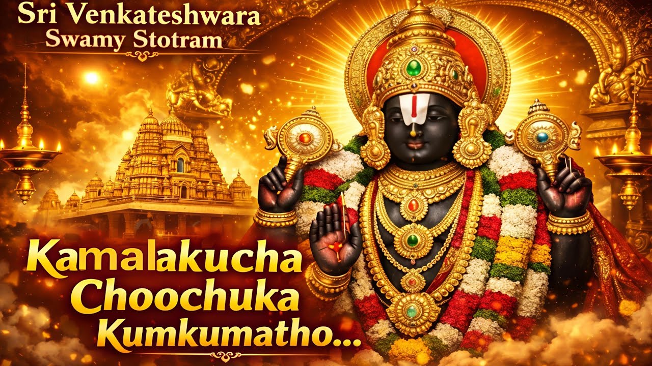 శ్రీ వెంకటేశ్వర స్వామి స్తోత్రం | Kalamakucha Choochuka Kumkumatho | Venkateswara Devotional Song