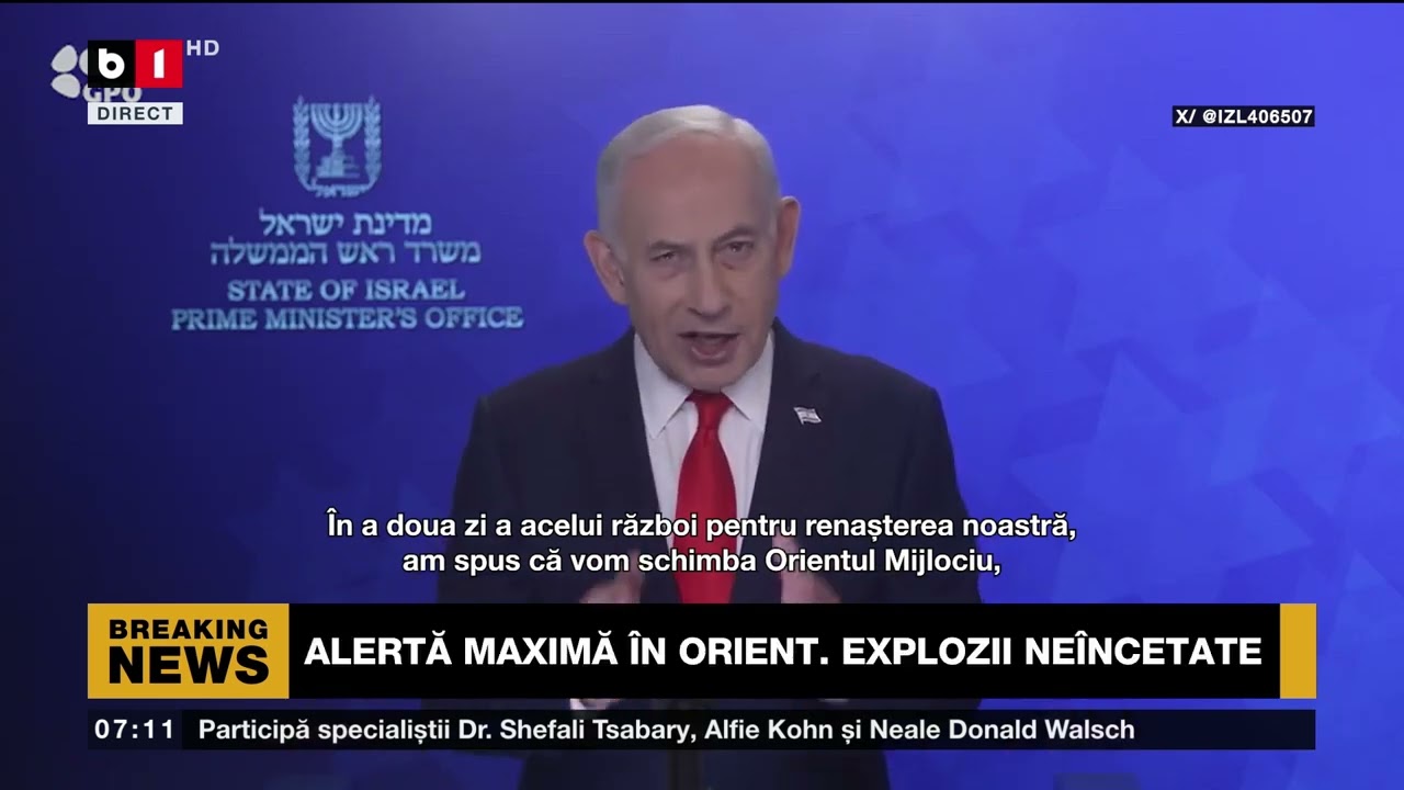 ORIENTUL MIJLOCIU ARDE. IRAN A ATACAT 7 ȚĂRI. EXPLOZII NE&Icirc;NCETATE_Știri B1TV_1 mar. 2026