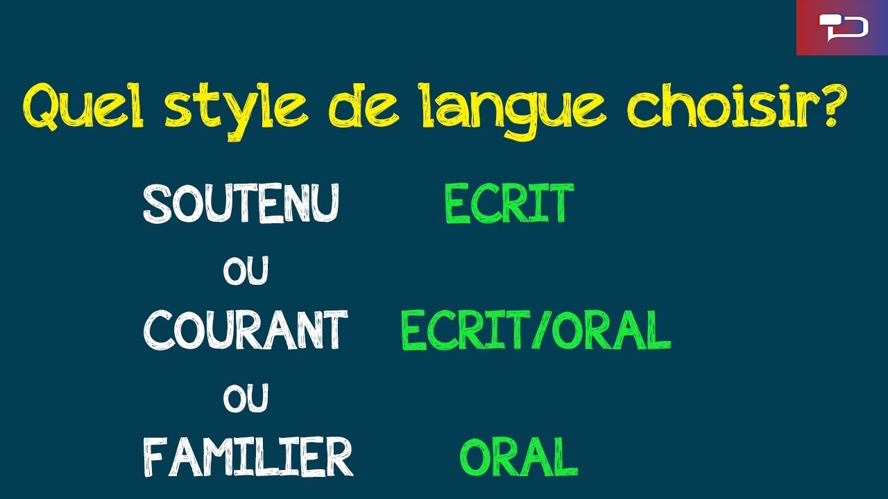 Niveaux de Langue | Quel style de langue choisir?