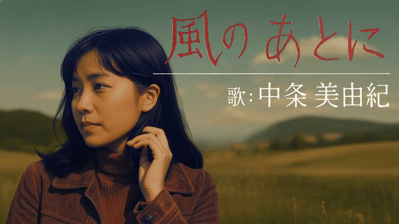 【中条 美由紀】風のあとに《レトロなオリジナル昭和歌謡曲》（ノスタルジックで懐かしい70年代）nostalgic retro J-Pop