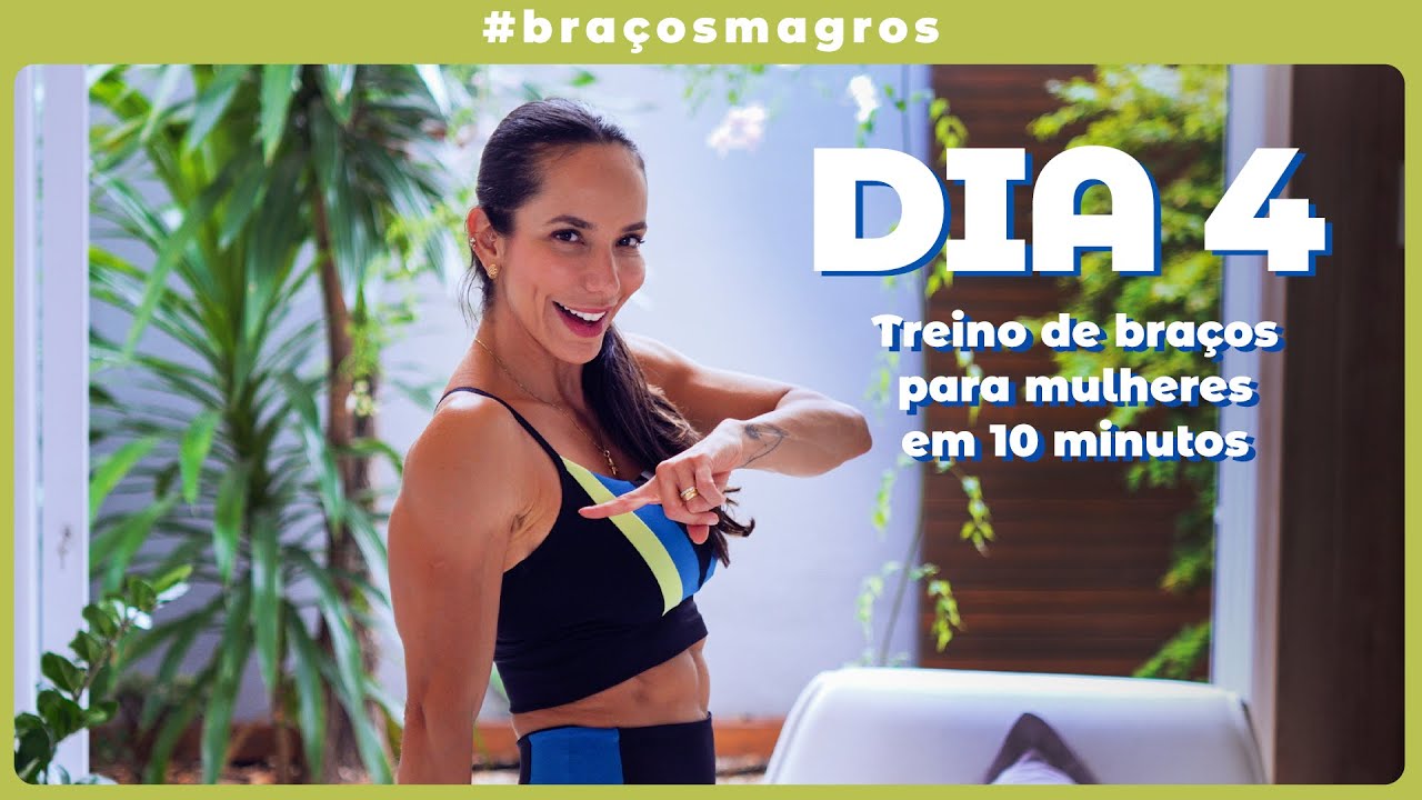 10 minutos exercícios para braços de mulher - desafio em casa sentada - Carol Borba