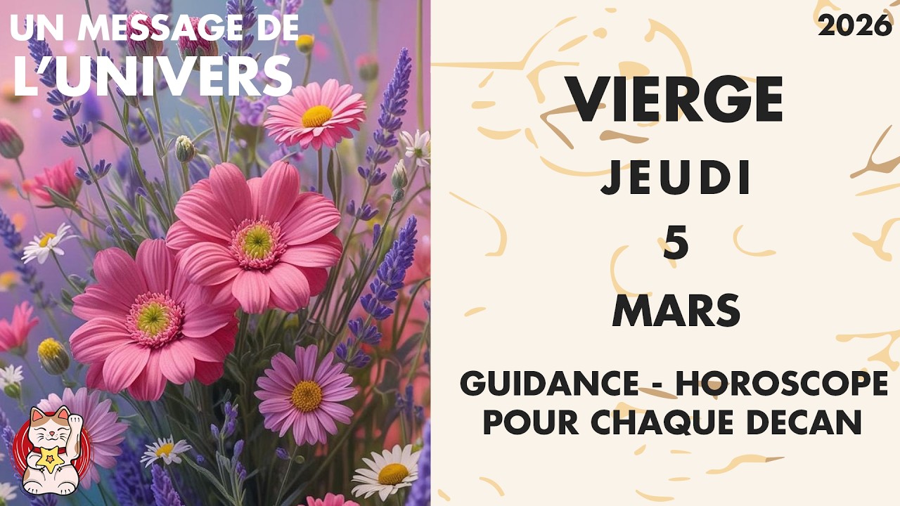 VIERGE JEUDI 5 MARS Une prise de conscience change tout