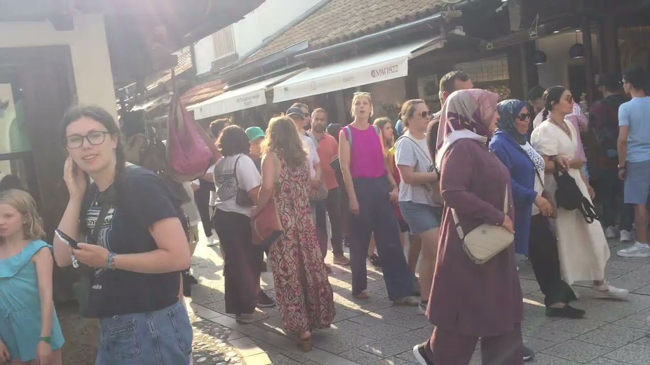 🇧🇦  Sarajevo Bosnia Old Town Sightseeing #travel #tourism #tourist #sarajevo #turkey #bosnia #summer