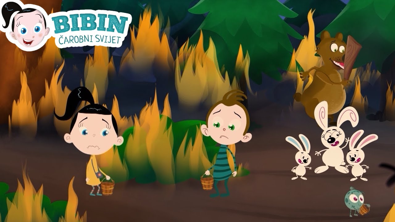 Bibin Čarobni Svijet: Šumski požar | Crtani za djecu