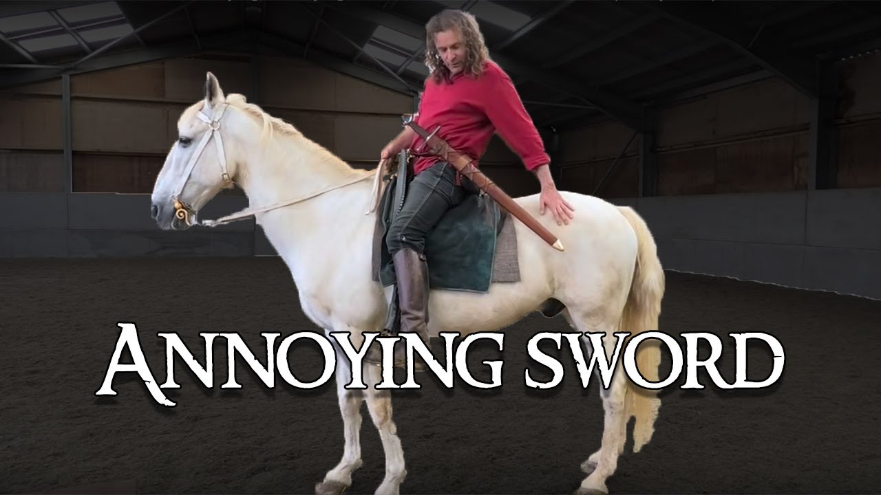 Sword on horseback: How annoying is carrying a medieval sword on horseback? (We try it out)
