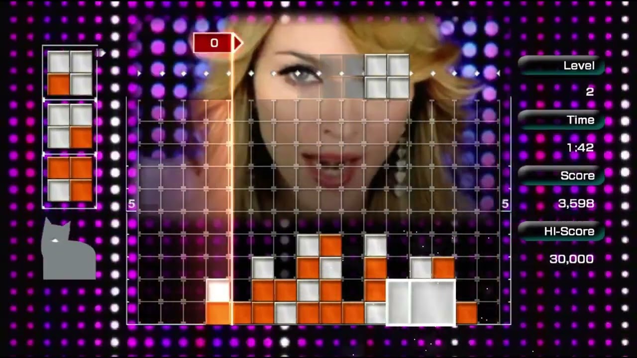 Lumines Live! Xbox 360 gameplay of the deleted DLC Madonna 