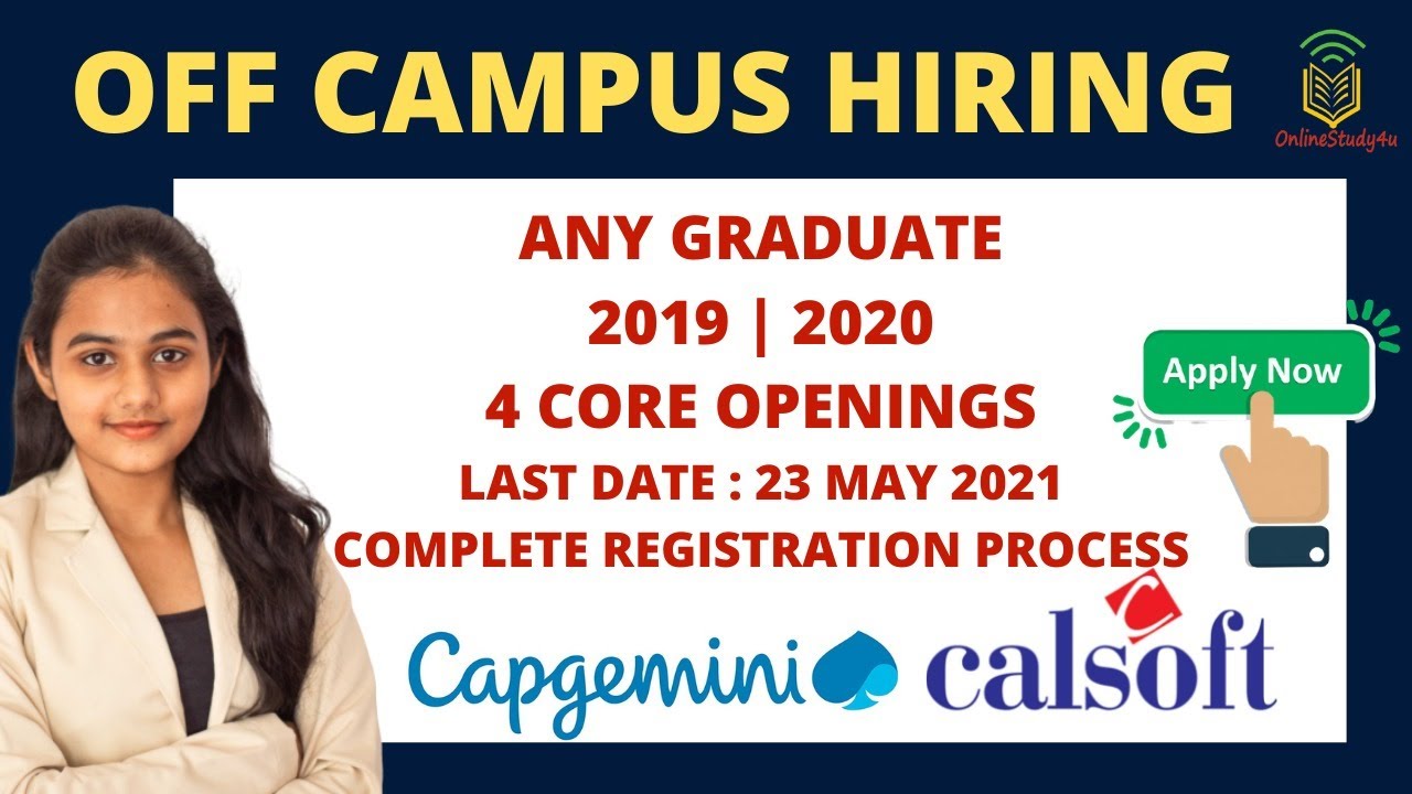 Capgemini OFF Campus Hiring 2021 | Work From Home Jobs | Anyone can Apply | Complete Process