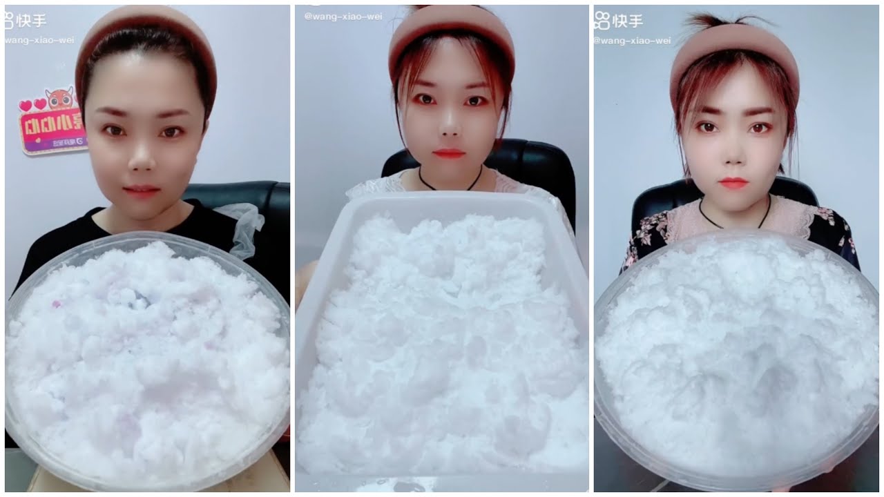 EP.194EATING ICE | FREEZER FROST.asmr iceeating #freezerfrost #iceeating