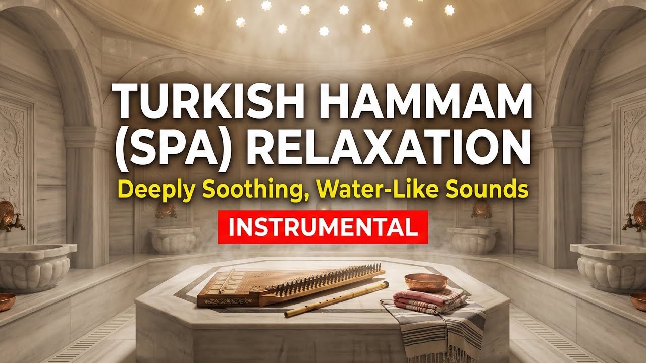Relaxing Turkish Spa Music: Hammam Peace | 12 Hours Kanun Instrumental Background Music for Massage