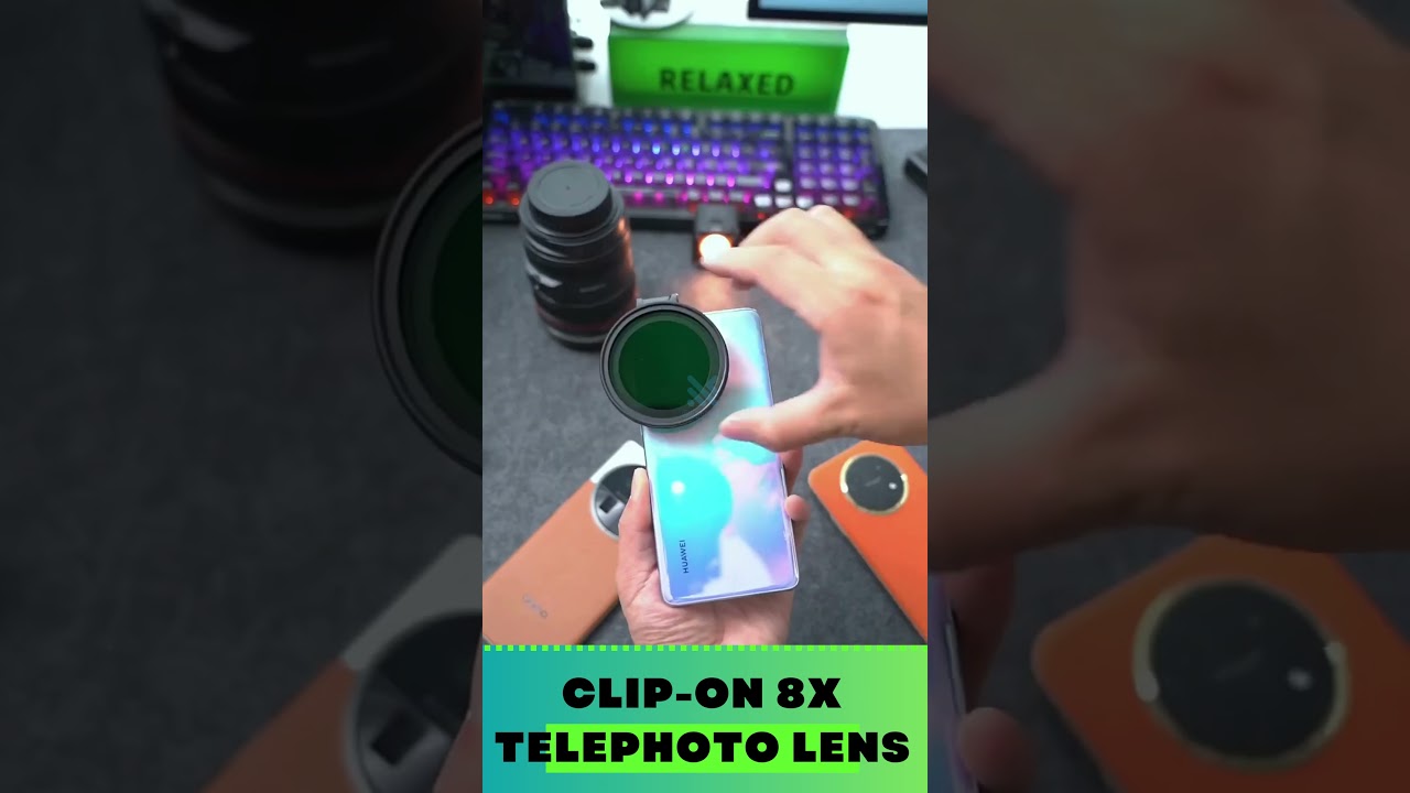 ONN SMARTPHONE AND TABLET CLIP-ON 8X TELEPHOTO 🔥🔥LENS|